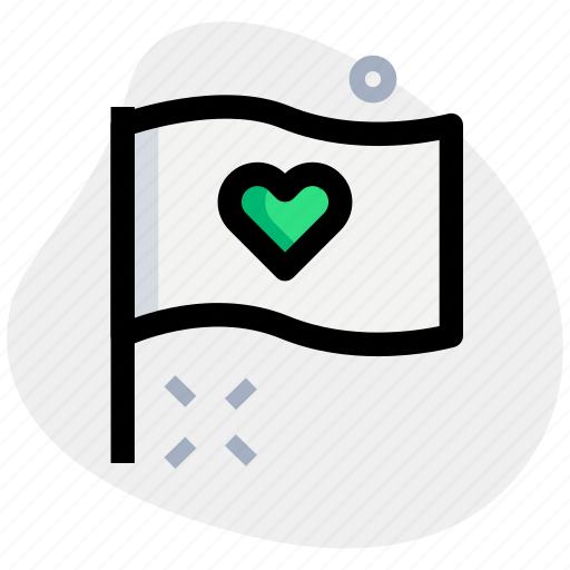 Heart, flag, vote, poll icon - Download on Iconfinder
