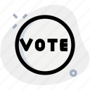 vote, circle, poll, election
