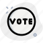 vote, circle, poll, election 