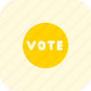vote, circle, poll, election