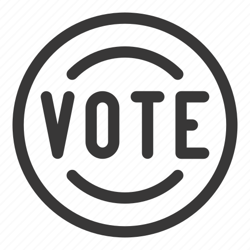 Vote, voting, election, badge, circle, stamp icon - Download on Iconfinder