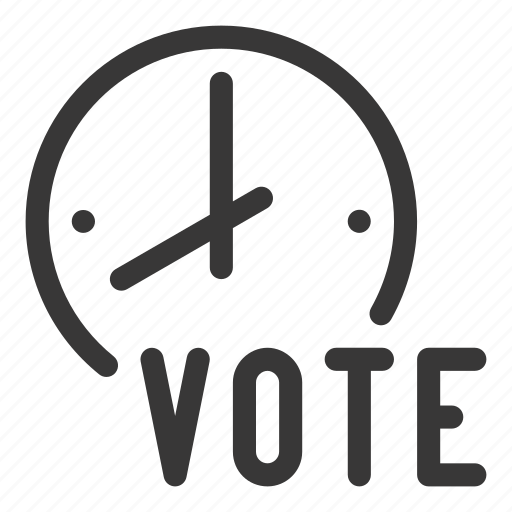 Vote, voting, election, time, clock, schedule icon - Download on Iconfinder