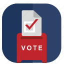application, box, elections, vote