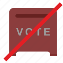 box, cancel, elections, vote
