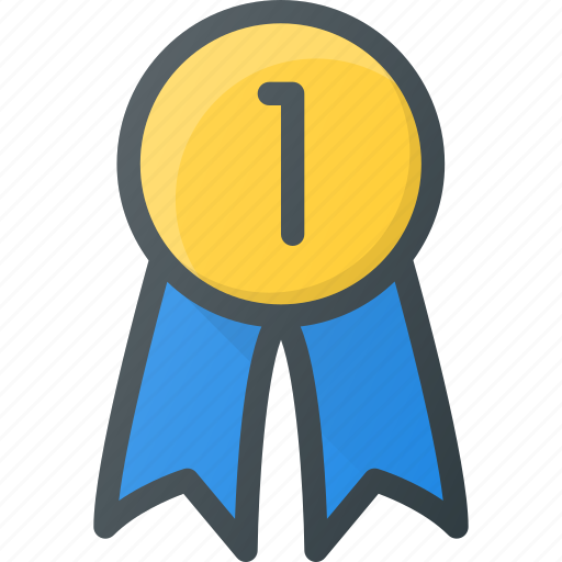 Awward, badge, first, reward, win icon - Download on Iconfinder