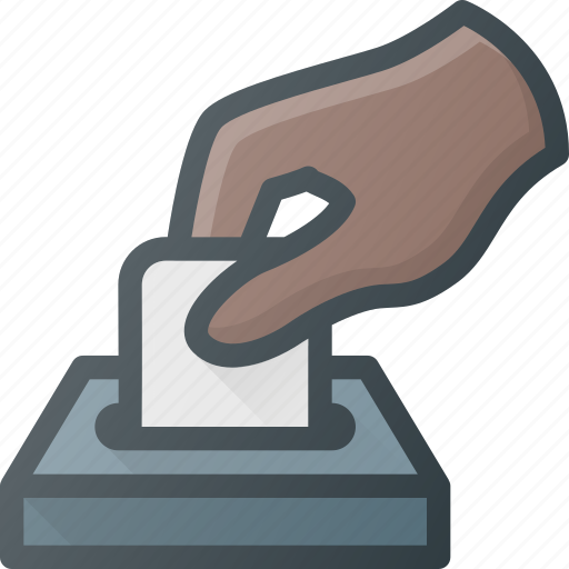 Elect, election, hand, put, vote icon - Download on Iconfinder