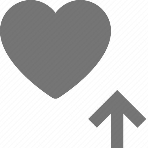 Heart, upload, arrow, like, up icon - Download on Iconfinder