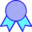 achievement, award, badge, medal, reward, ribbon, trophy 