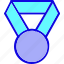 achievement, award, badge, medal, reward, ribbon, trophy 