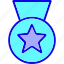 achievement, award, badge, medal, reward, star, winner 