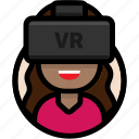 avatar, female avatar, virtual reality, vr, vr glasses, vr headset 