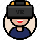 avatar, male avatar, virtual reality, vr, vr glasses, vr headset 