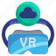 cloud, vr, glasses, virtual, reality, augmented, electronic 