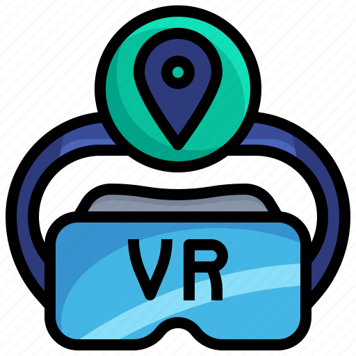 Pin, vr, glasses, virtual, reality, augmented, electronic icon - Download on Iconfinder