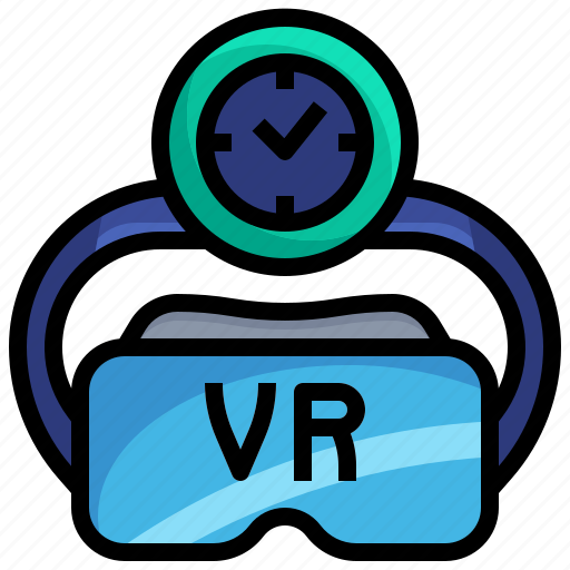 Time, vr, glasses, virtual, reality, augmented, electronic icon - Download on Iconfinder