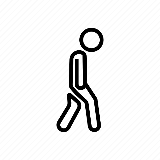Human, hunched, man, motion, people, walk, walking icon - Download on Iconfinder