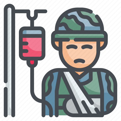 Casualties, wound, wounded, bandage, crippled icon - Download on Iconfinder