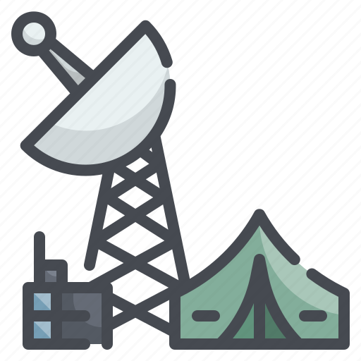 Satellite, antenna, communication, army, war icon - Download on Iconfinder