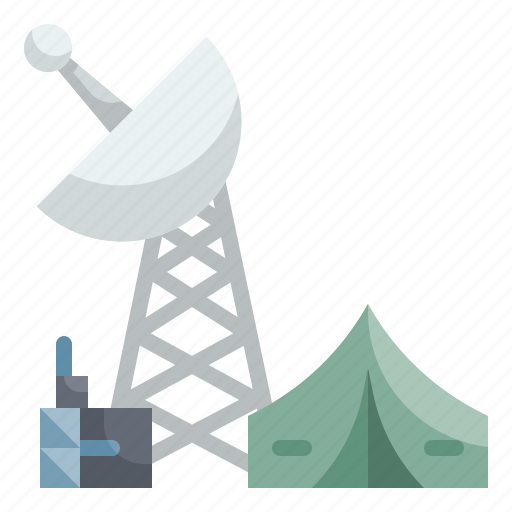 Satellite, antenna, communication, army, war icon - Download on Iconfinder
