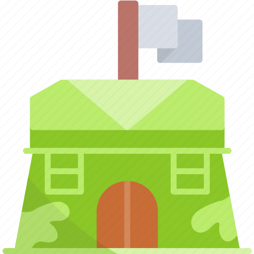 Barracks, military, camp, base, tent, army, building icon - Download on Iconfinder