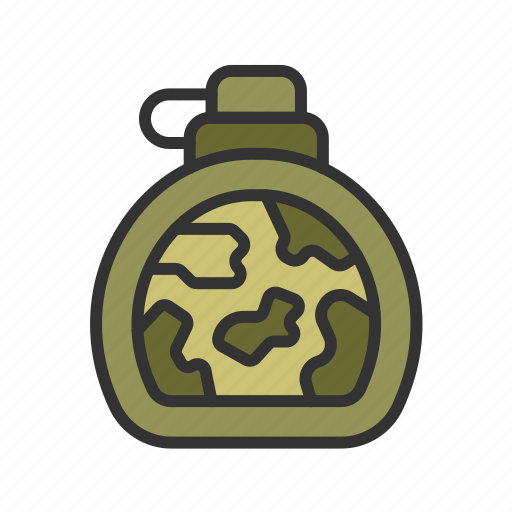 Water, bottle, drink, water bottle, soldier, healthy, hydrate icon - Download on Iconfinder
