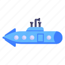 undersea, submarine, bathyscaphe, submersible, pigboat 