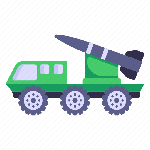 Combat truck, military truck, missile launcher, missile truck, army truck icon - Download on Iconfinder