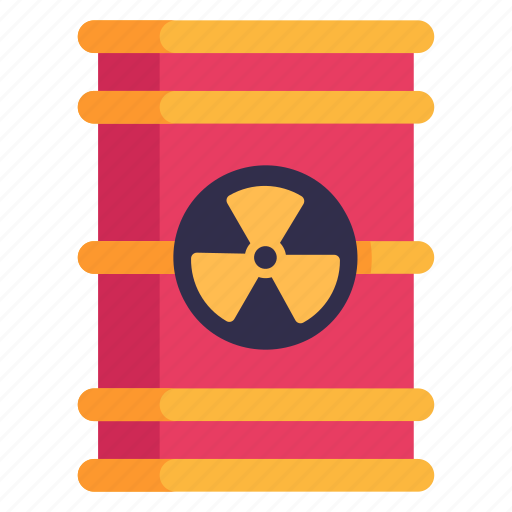 Radioactive barrel, nuclear tank, toxic barrel, drum, biohazard barrel icon - Download on Iconfinder