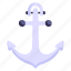 anchor, stopper, shiphook, mainstay, boat hook 