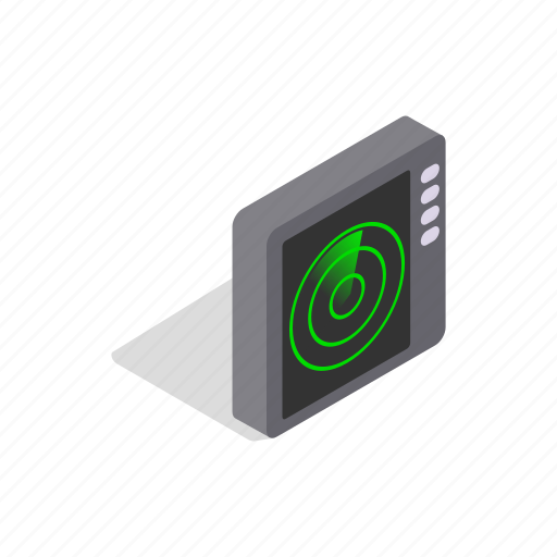 Detect, isometric, military, radar, screen, target, technology icon - Download on Iconfinder
