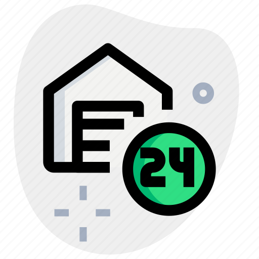 Warehouse, 24 hours, shutter, storehouse icon - Download on Iconfinder