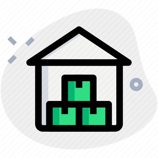 Warehouse, garage, boxes, carton icon - Download on Iconfinder