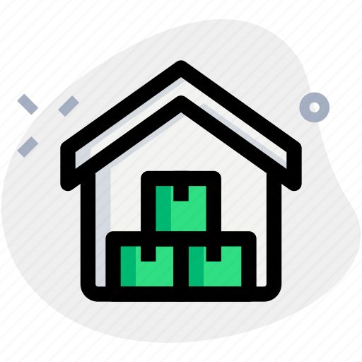 Warehouse, house, boxes, home icon - Download on Iconfinder