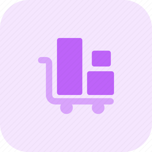 Trolley, cart, delivery, boxes icon - Download on Iconfinder