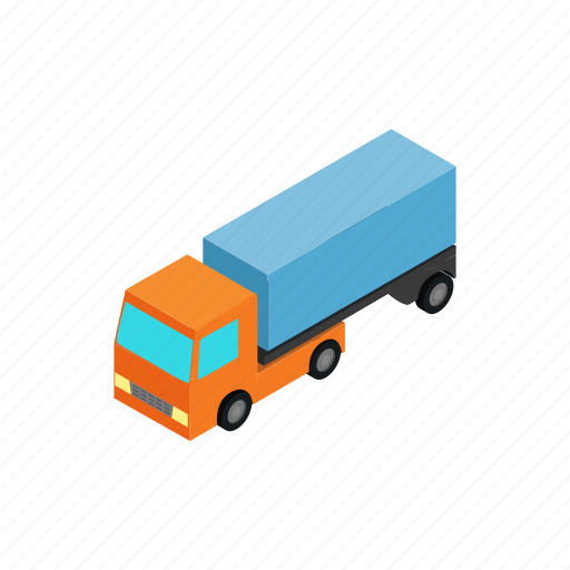 Car, cargo, deliveryservice, isometric, logistic, transport, truck icon - Download on Iconfinder