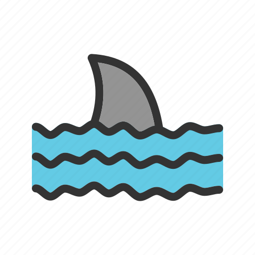 Caution, danger, safety, shark, sign, warning, water icon - Download on Iconfinder