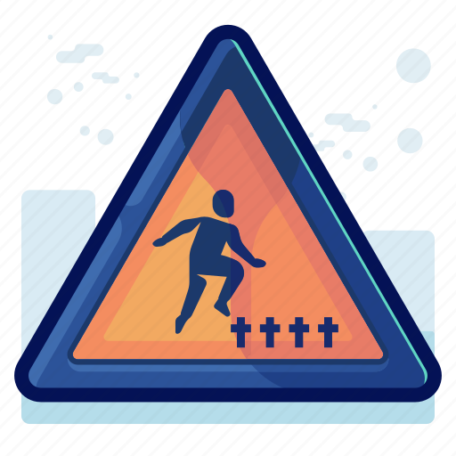 Alert, danger, graveyard, man, sign, warning icon - Download on Iconfinder