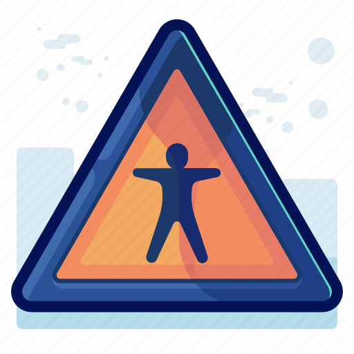 Alert, danger, people, person, sign, warning icon - Download on Iconfinder