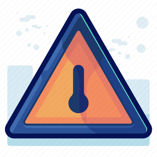 Alert, danger, sign, temperature, thermometer, warning icon - Download on Iconfinder