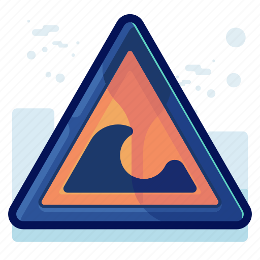Alert, danger, sign, warning, wave icon - Download on Iconfinder