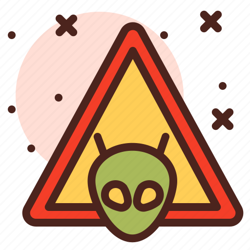 Aliens, attention, direction, map, warning icon - Download on Iconfinder