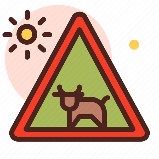 Animals, attention, direction, map, warning icon - Download on Iconfinder