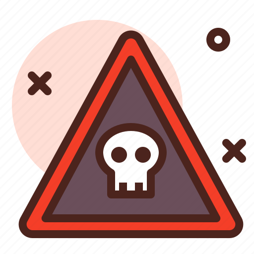 Attention, death, direction, map, warning icon - Download on Iconfinder