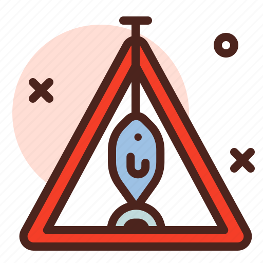 Attention, direction, fishing, map, warning icon - Download on Iconfinder