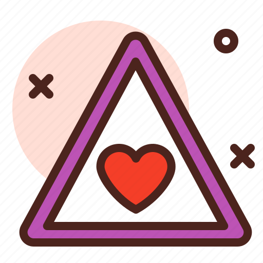 Attention, direction, love, map, warning icon - Download on Iconfinder