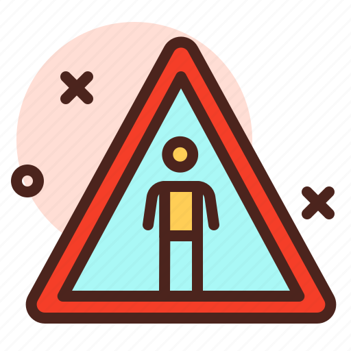 Attention, direction, map, peoples, warning icon - Download on Iconfinder