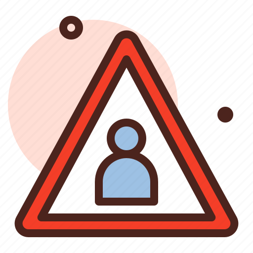 Attention, direction, map, user, warning icon - Download on Iconfinder