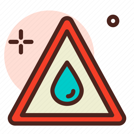 Attention, direction, map, warning, water icon - Download on Iconfinder