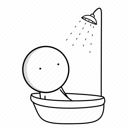 Bathroom, water, bath, shower, towel, hygiene, bathtub icon - Download on Iconfinder