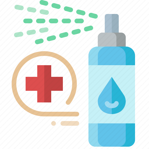 Spray, bottle, alcohol, sanitizer, package, clean, medical icon - Download on Iconfinder